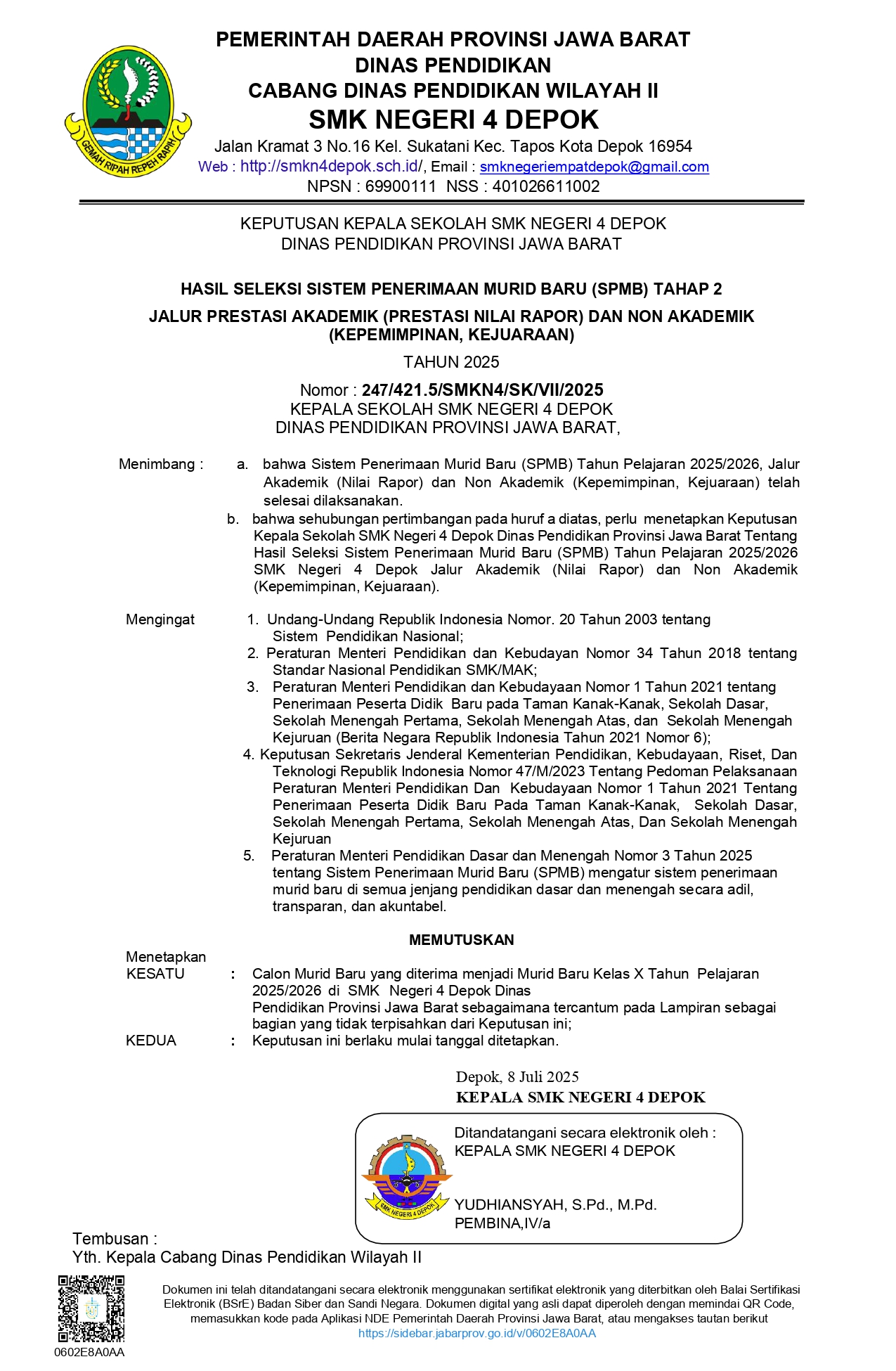 247 Pengumuman SPMB tahap 2 2025FIX 15072025 075509 signed page 0001
